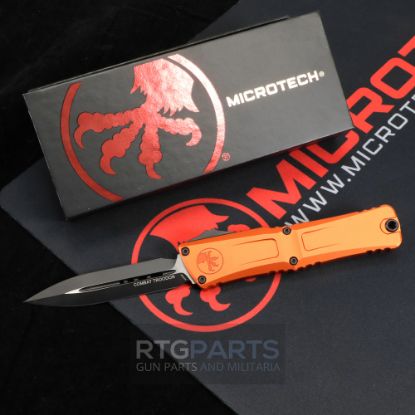 Picture of MICROTECH COMBAT TROODON GEN III D/E OTF AUTOMATIC KNIFE, ORANGE, 4 INCH, 1142-1OR
