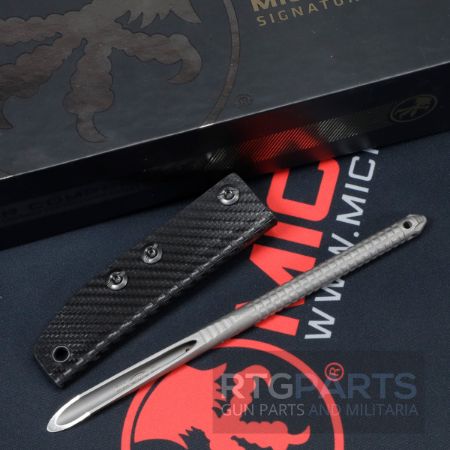 Picture of MICROTECH TAC-P TACTICAL SPIKE PENETRATOR, KUBATON TOOL, APOCALYPTIC W/ SHEATH, 7.75", 112-10AP