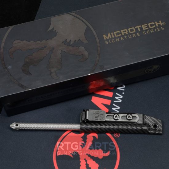Picture of MICROTECH TAC-P TACTICAL SPIKE PENETRATOR, KUBATON TOOL, APOCALYPTIC W/ SHEATH, 7.75", 112-10AP