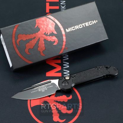 Picture of MICROTECH LUDT GEN III AUTO KNIFE, S/E, 3.5 INCH, BLACK TACTICAL, 1135-1T