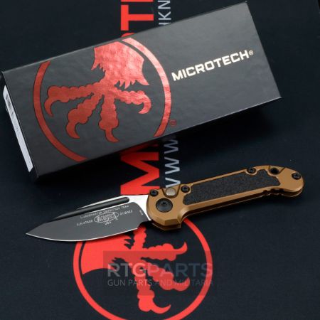 Picture of MICROTECH LUDT GEN III AUTO KNIFE, TAN, S/E, 3.5 INCH, BLACK TACTICAL BLADE, 1135-1TA