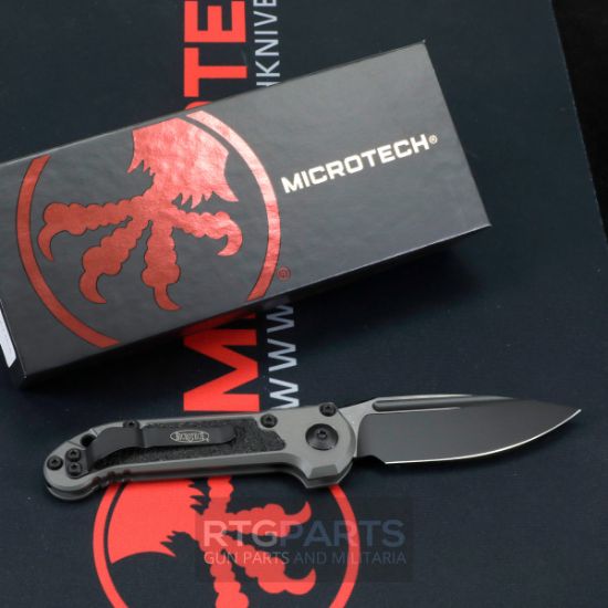 Picture of MICROTECH LUDT GEN III AUTO KNIFE, NATURAL CLEAR, S/E, 3.5 INCH, BLACK TACTICAL BLADE, 1135-1NC