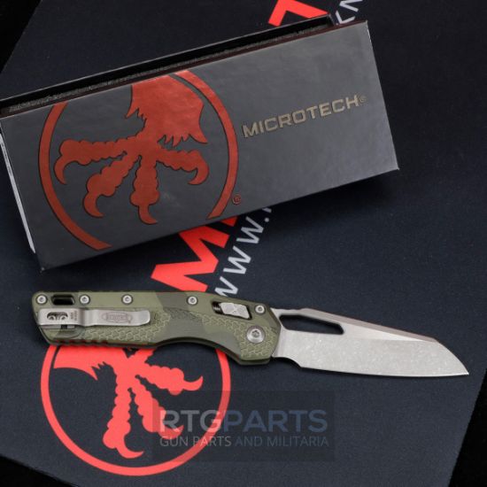 Picture of MICROTECH STANDARD ISSUE MSI, S/E, RAM-LOK, OLIVE CAMO POLYMER SCALES, 3.9 INCH, APOCALYPTIC, 210T-10APPMOC