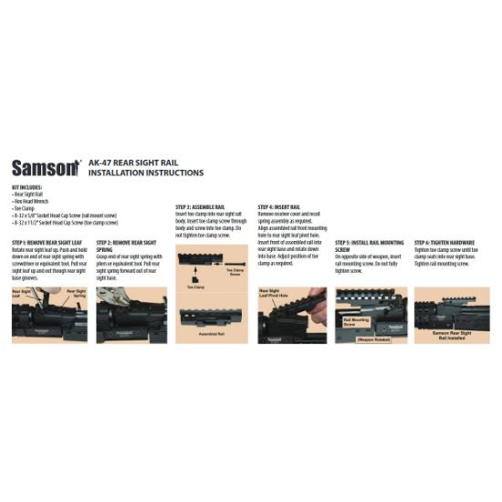 Picture of SAMSON AK REAR SIGHT PICATINNY RAIL