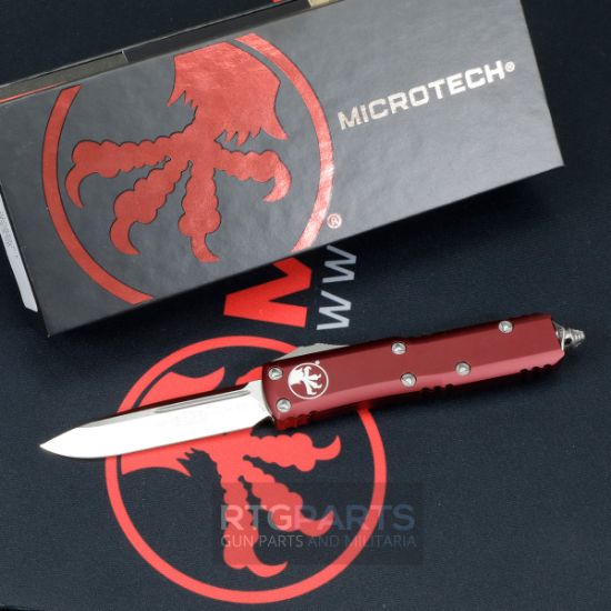 Picture of MICROTECH UTX-85 S/E OTF AUTOMATIC KNIFE, MERLOT, 3.125 INCH, SATIN, 231-4MR