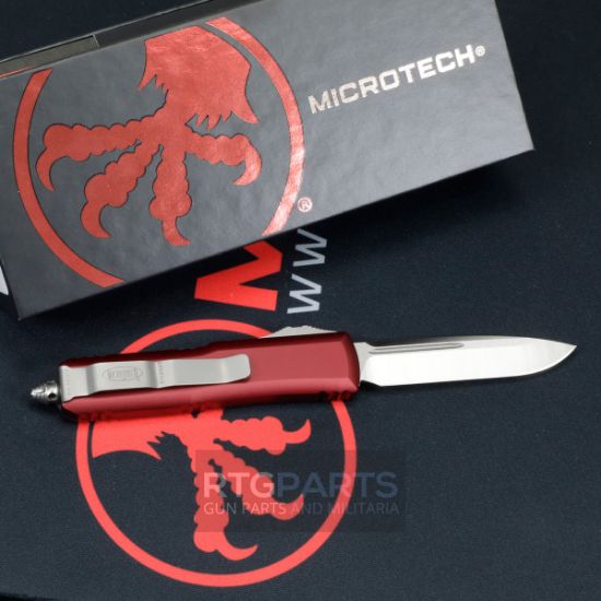 Picture of MICROTECH UTX-85 S/E OTF AUTOMATIC KNIFE, MERLOT, 3.125 INCH, SATIN, 231-4MR