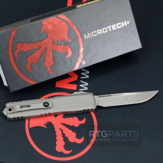Picture of MICROTECH ULTRATECH GEN III ZERO BLADE PLAY OTF AUTOMATIC KNIFE, NATURAL CLEAR, 3.5" M390 S/E , APOCALYPTIC, 1121-10APNC 