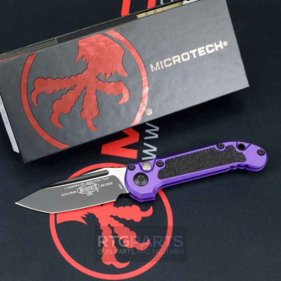 Picture of MICROTECH LUDT GEN III AUTO KNIFE, T/E, 3.5 INCH, PURPLE, BLACK STANDARD, 1136-1PU