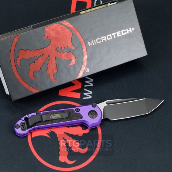 Picture of MICROTECH LUDT GEN III AUTO KNIFE, T/E, 3.5 INCH, PURPLE, BLACK STANDARD, 1136-1PU