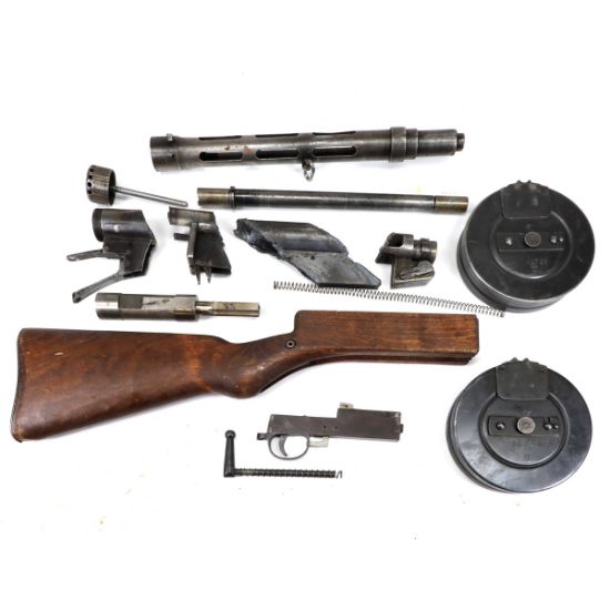 Picture of SUOMI M31 PARTS KIT W/ LIVE BARREL, COMPENSATED SHROUD, TWO DRUM MAGAZINES
