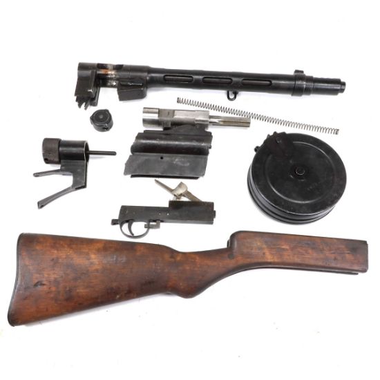 Picture of SUOMI M31 PARTS KIT W/ LIVE BARREL, COMPENSATED SHROUD, DRUM MAGAZINE