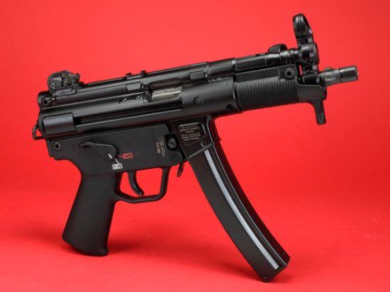 HK SP5K With Brace Combo, Heckler & Koch, SP5K, Pistol, Semi-automatic, 9MM, Threaded Barrel, Steel Receiver, Black, Polymer Pistol Grip, Iron Sights, 2x 30rd Mags, Ambidextrous, 642230261815, FFL-HKK-81000481, RTG Parts