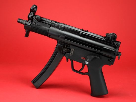 HK SP5K With Brace Combo, Heckler & Koch, SP5K, Pistol, Semi-automatic, 9MM, Threaded Barrel, Steel Receiver, Black, Polymer Pistol Grip, Iron Sights, 2x 30rd Mags, Ambidextrous, 642230261815, FFL-HKK-81000481, RTG Parts