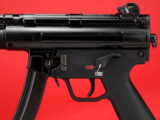 HK SP5K With Brace Combo, Heckler & Koch, SP5K, Pistol, Semi-automatic, 9MM, Threaded Barrel, Steel Receiver, Black, Polymer Pistol Grip, Iron Sights, 2x 30rd Mags, Ambidextrous, 642230261815, FFL-HKK-81000481, RTG Parts