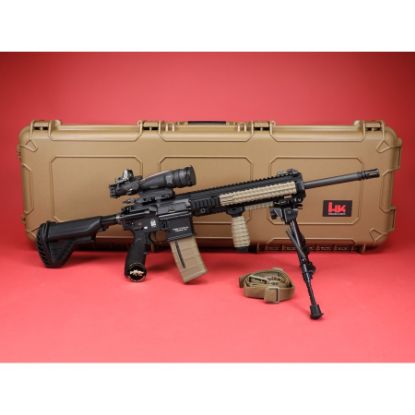Picture of HK LIMITED EDITION M27 DEPLOYMENT KIT 81000930 W/ TRIJICON, KAC, HARRIS, NEW IN BOX