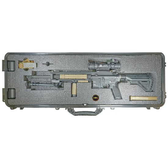 Picture of HK LIMITED EDITION M27 DEPLOYMENT KIT 81000930 W/ TRIJICON, KAC, HARRIS, NEW IN BOX