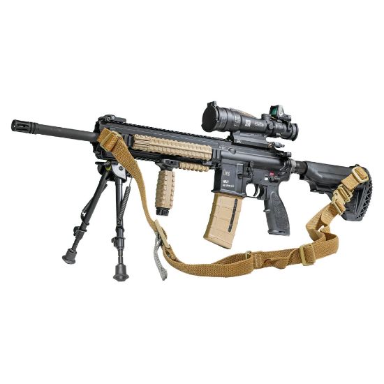 Picture of HK LIMITED EDITION M27 DEPLOYMENT KIT 81000930 W/ TRIJICON, KAC, HARRIS, NEW IN BOX