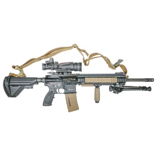 Picture of HK LIMITED EDITION M27 DEPLOYMENT KIT 81000930 W/ TRIJICON, KAC, HARRIS, NEW IN BOX