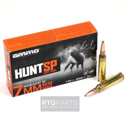Picture of AMMO INC SIGNATURE HUNT SP 7MM REM MAG 139GR INTERLOCK SP, 20RD BOX