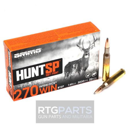 Picture of AMMO INC SIGNATURE HUNT SP 270WIN 140GR INTERLOCK SP, 20RD BOX