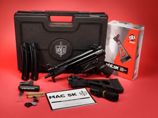 Picture of MILITARY ARMS CORP MAC5K 9MM PISTOL PACKAGE W/ NEW MP5K FOLDING BRACE