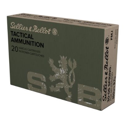 Picture of S&B 30-06 SPRINGFIELD M1 GARAND 150GR FMJ, 20RD BOX