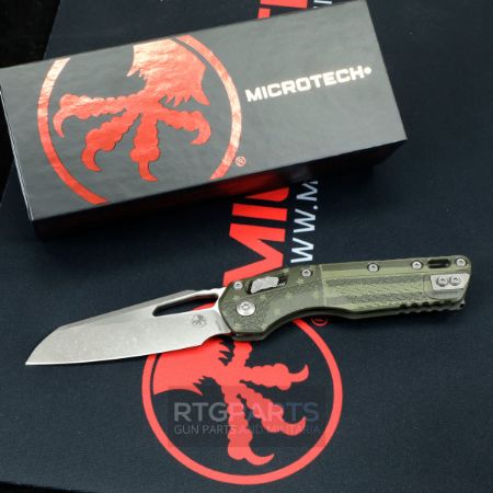 Picture of MICROTECH STANDARD ISSUE MSI, S/E, RAM-LOK, OD GREEN FLAG POLYMER, 3.9 INCH, APOCALYPTIC, 210T-10APPMODFLAG