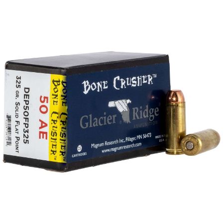 Picture of MAGNUM RESEARCH 50 ACTION EXPRESS 325GR FLAT POINT BONE CRUSHER, 25RD BOX 