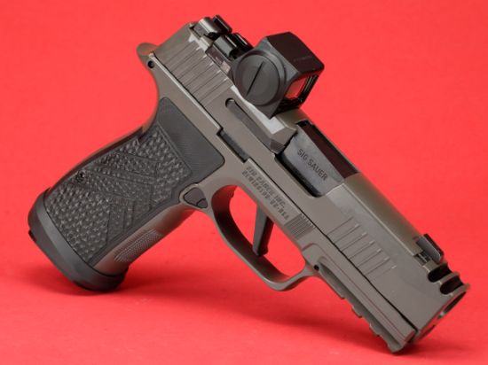 Picture of SIG SAUER P365 AXG LEGION COMP W/ ROMEOX RED DOT 3X17RD MAGS, 365AXGCA-9-LEGION-RXX