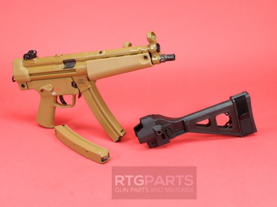 Picture of HK FDE SP5 81001078 RAL-8000 W/ FREE SB-TACTICAL SIDE FOLDING BRACE