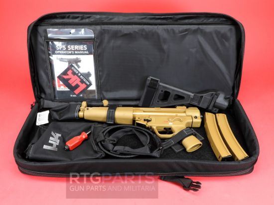 Picture of HK FDE SP5 81001078 RAL-8000 NEW IN BOX WITH SB-TACTICAL SIDE FOLDING BRACE