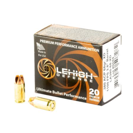 Picture of LEHIGH DEFENSE XTREME DEFENSE 380ACP 68GR XD FTM, 20RD BOX