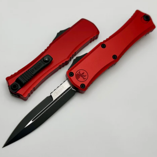 Picture of MICROTECH HERA II MINI D/E BAYONET OTF, AUTOMATIC KNIFE, RED, 3 INCH, STANDARD, 1701M-1RD