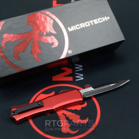 Picture of MICROTECH HERA II MINI D/E BAYONET OTF, AUTOMATIC KNIFE, RED, 3 INCH, STANDARD, 1701M-1RD