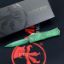 Picture of MICROTECH HERA II MINI D/E OTF, AUTOMATIC KNIFE, 3 INCH, ST. PATRICKS DAY GREEN SIGNATURE SERIES, 1702M-1SPDGRS