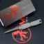 Picture of MICROTECH ULTRATECH GEN III ZERO BLADE PLAY OTF AUTOMATIC KNIFE, NATURAL CLEAR, 3.5" M390 D/E DAGGER, BLACK TACTICAL, 1122-1NC