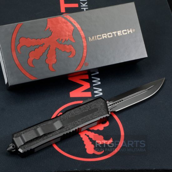 Picture of MICROTECH SCARAB II GEN III D/E-S OTF AUTOMATIC KNIFE, 3.9 INCH, BLACK BLADE, 1180-1T