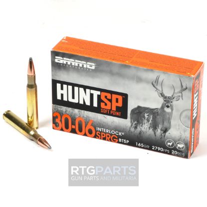 Picture of AMMO INC SIGNATURE HUNT SP 30-06 SPRINGFIELD 165GR INTERLOCK SP, 20RD BOX