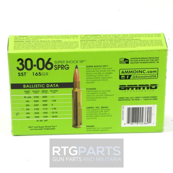 Picture of AMMO INC SIGNATURE HUNT LR 30-06 165GR SST, 20RD BOX