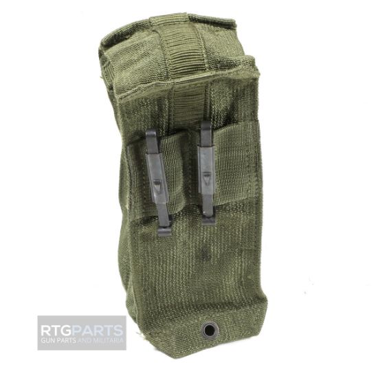 Picture of ITALIAN OD GREEN DUAL MAGAZINE POUCH WITH ALICE CLIPS, FITS AR 30RD & SIMILAR