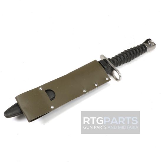 Swiss PE57 STGw.57 Bayonet with Scabbard and Vinyl Frog, M57, SIG 550, SIG 551 552, SIG556, SIG552A1, Sturmgewehr 57, Surplus from Switzerland, SIG-B-2150, RTG Parts