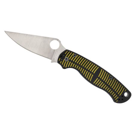 Picture of SPYDERCO PARA MILITARY 2 SALT, BLACK & YELLOW G-10 HANDLE, 3.45" BLADE LENGTH, CPM MAGNACUT STEEL
