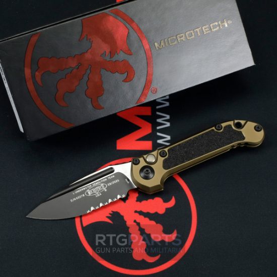 Picture of MICROTECH LUDT GEN III AUTO KNIFE, S/E, OD GREEN, 3.5 INCH, BLACK SERRATED, 1135-2OD