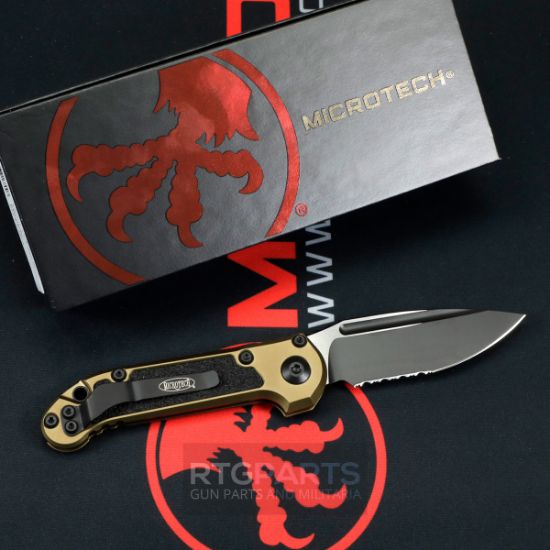 Picture of MICROTECH LUDT GEN III AUTO KNIFE, S/E, OD GREEN, 3.5 INCH, BLACK SERRATED, 1135-2OD