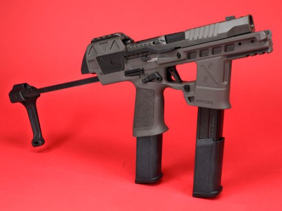 Picture of SIG SAUER P320 FLUX LEGION 9MM W/ "RAPID-DEPLOY BRACE" & TWO 30RD MAGS