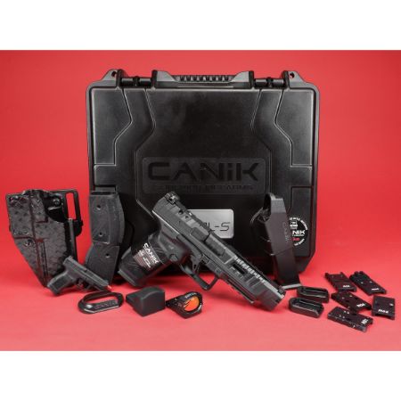 Picture of CANIK SFX RIVAL-S DARKSIDE 9MM 5" PISTOL PACKAGE WITH MO2 RED DOT, HG7607-N