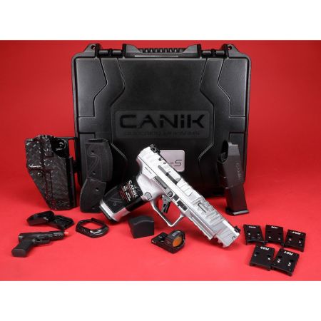 Picture of CANIK SFX RIVAL-S 9MM 5" CHROME PISTOL PACKAGE WITH MO2 RED DOT, HG7607C-N