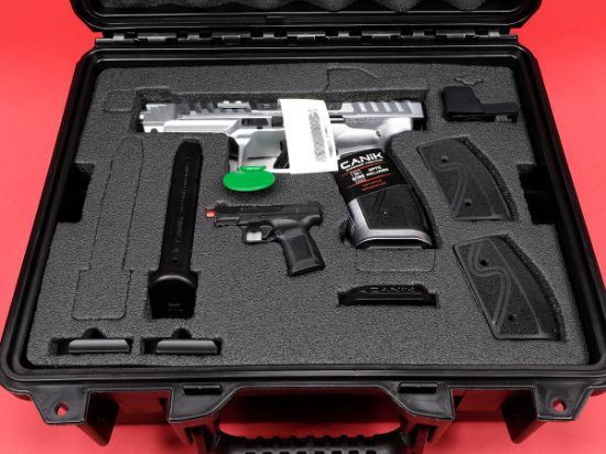 Picture of CANIK SFX RIVAL-S 9MM 5" CHROME PISTOL PACKAGE WITH MO2 RED DOT, HG7607C-N