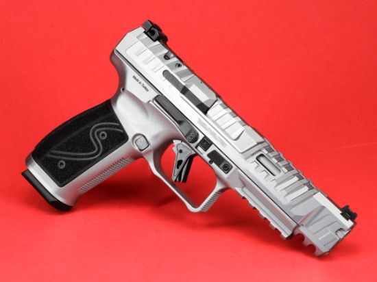 Picture of CANIK SFX RIVAL-S 9MM 5" CHROME PISTOL PACKAGE WITH MO2 RED DOT, HG7607C-N