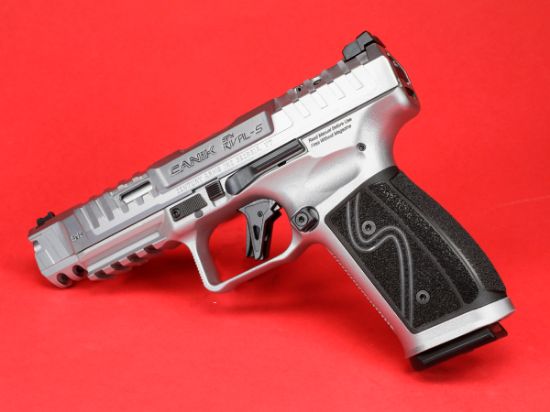 Picture of CANIK SFX RIVAL-S 9MM 5" CHROME PISTOL PACKAGE WITH MO2 RED DOT, HG7607C-N